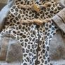 Next baby girl wool winter coat 2-3 leopard print free hats gloves Image 3