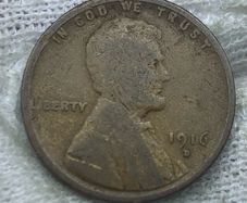 USA 1916 D penny better date