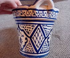 glazed terracotta wall planter
