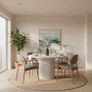 Extendable Dining Table  to up 180 metal base Image 4