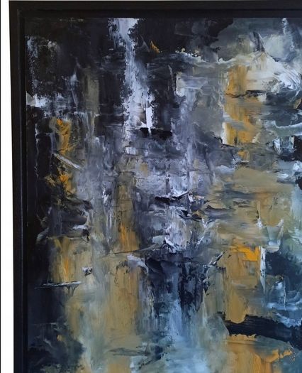 Gravitation oil on panel 75x55x4