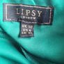 Lipsy size 10 emerald green ruched maxi dress, worn once Image 7