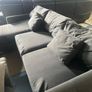 Grey corner sofa set L shaped Image 6