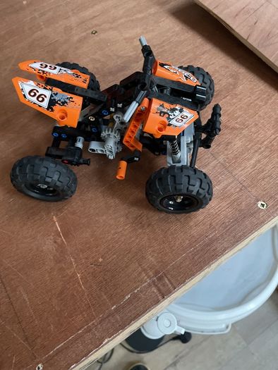 Big box of Lego  & 1980 Technics Chassis Car and Dune buggy