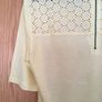 DKNY Lemon Yellow Cutwork T-shirt L New Image 5