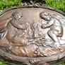 Antique Bronze Medallion Sconces, Bronze Wall Sconce Candlesticks Wall Hanging Lighting (very heavy) Image 5