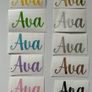 Personalised vinyl decal name stickers school lunchbox bottle notebook iPad Image 3