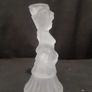 Frosted Glass Cherub Candlesticks Image 5