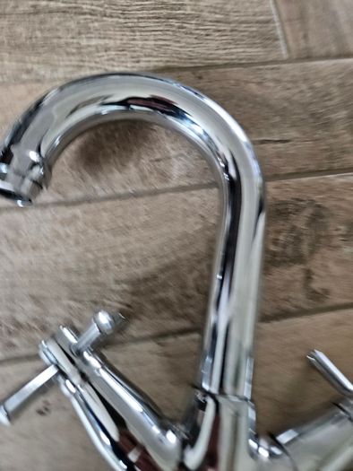Chrome basin mixer taps