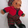 Rare Vintage Tartan Bear 1990 Image 5