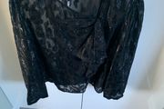 Zara black detailed top