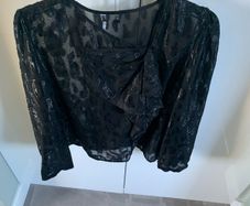 Zara black detailed top
