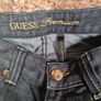 womens GUESS PREMIUM Bootcut black stretchy denim jeans gold embroidery  Size W 32 L 30 A1 Image 7