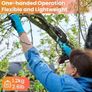 Mini Chainsaw Cordless 6 Inch with 2 Batteries and 2 Chains, Small Battery Chain Saw Electric with Safety Lock and Brushless Motor for Trimming Branches Image 4