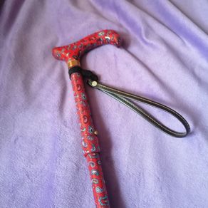 Fancy Design Red Walking Stick