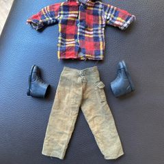 Vintage Action Man 1970s outfit shirt trousers boots
