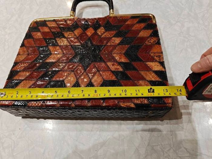 vintage snakeskin handbag