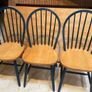 6 x Very Solid Heavy Wooden Kitchen Dining Chairs - Can Deliver Image 2
