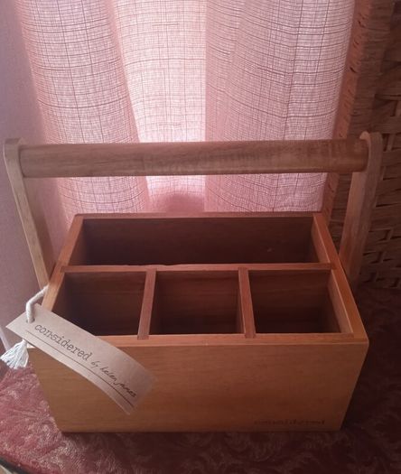 storage wooden caddy