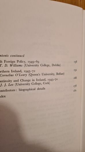 Ireland 1945-1970. Edited By J. J. Lee. Published By Gill And Macmillan Dublin. Hardback With Dustjacket In Very Good Condition.