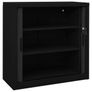 Sliding Door Cabinet Black Image 6