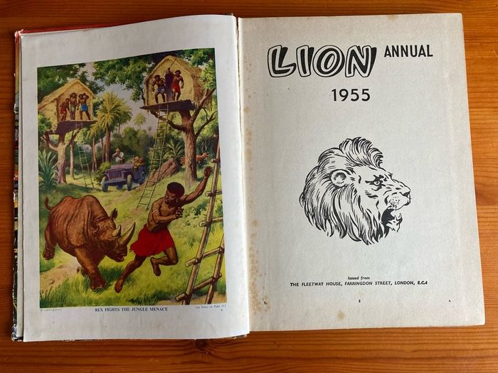 Comic: 'LION' annual 1955