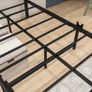 Single Bed Frames Solid Bedstead Base with Wood Headboard Image 3