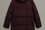 hobbs petite puffer jacket size 10
