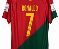 Signed Cristiano Ronaldo Portugal World Cup Jersey 2022 - New with COA