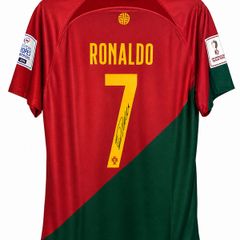 Signed Cristiano Ronaldo Portugal World Cup Jersey 2022 - New with COA