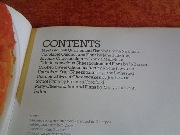 Cheesecakes & Flans Cooking in Colour Book for Sale
