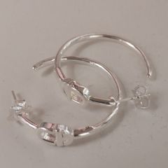 925 silver manifesto earrings