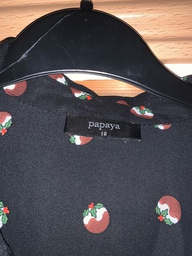 Christmas blouse pudding Size 18