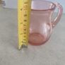 Vintage Pink glass creamer milk jug great condition. Image 2