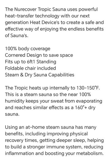 Sauna for Sale