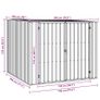 Garden Shed Anthracite 195x198x159 cm Image 10