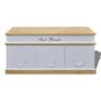 Storage Bench Solid Paulownia Wood 100 cm Image 4