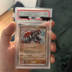 pokemon Japan play promo 2005 Groudon Psa 9