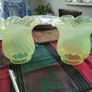 Vaseline Glass Lampshades Image 2