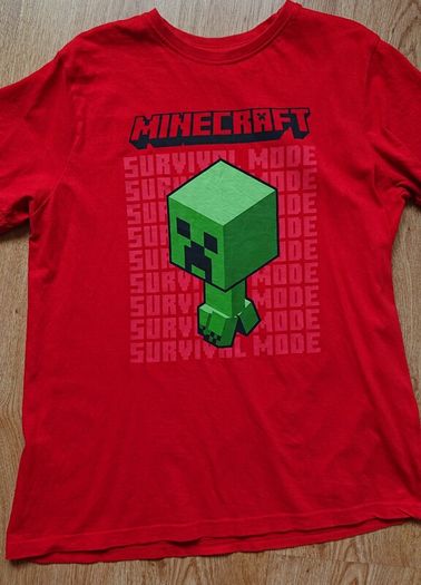 Red Minecraft Top. Age 13-14