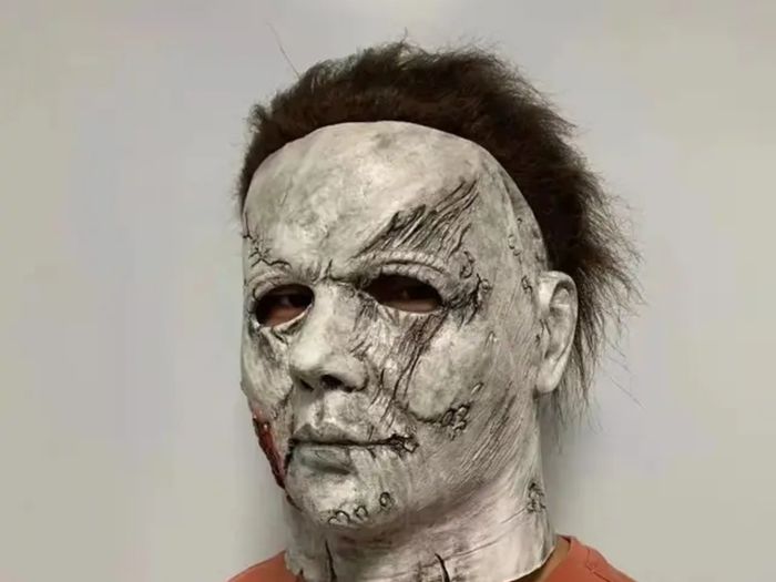 Michael Myers Halloween Horror latex mask with hair.
