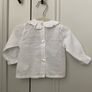 Tony Bambino White Baby Blouse, 0 to 3 Months Image 2