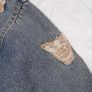 Superfly Patched Distressed Blue Denim Trucker Jacket Size L Image 10