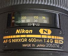 Af-s Nikkor 600mm 1:4g Ed