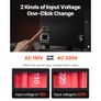 3000VA Voltage Converter Transformer, Heavy-Duty Step-Up/Down 110V-220V, US & EU Outlets, 5V USB Port Image 3