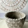 Grey Hearts Cement Plant Pot Image 5