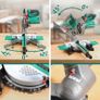 BRAND NEW Miter Saw 1500W HYCHIKA Woodworking Electric Saw 230mm Cutting Width with Cutting Edges Laser Quick Adjustment Table Saw Tools Image 2