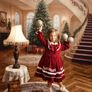 fancy fabric Christmas backdrop Image 3