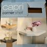 Gill New Capri Floating Corner Shelf Oak Wood Effect NEW Image 3