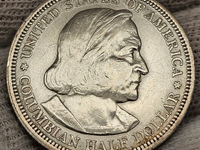 USA United States Silver 1893 Half Dollar Columbian Expo AU+++
